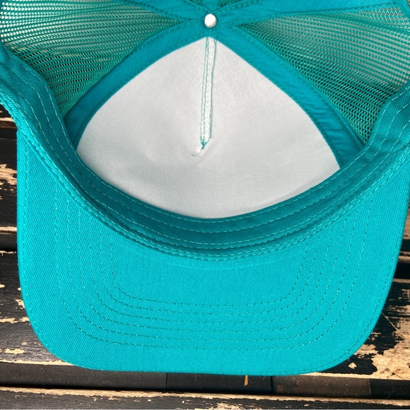 Bass Pro Shops Trucker Hat Trucker Fishing Mesh Cap Snapback Aqua Blue One Size - Picture 14 of 14